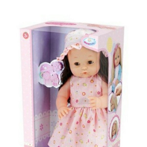 عروسک دخترانه با پیراهن و کلاه وارم بیبی Warm Baby مدل RT05080-4-اسباب بازی